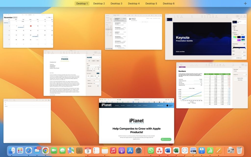 Screenshot of Built in Mac Apps for Business